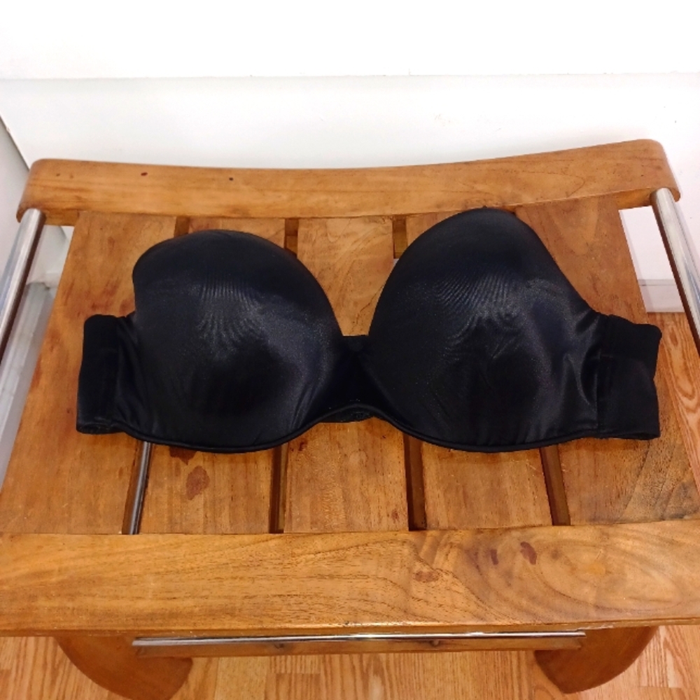 Cacique Strapless Black Women's Bra
